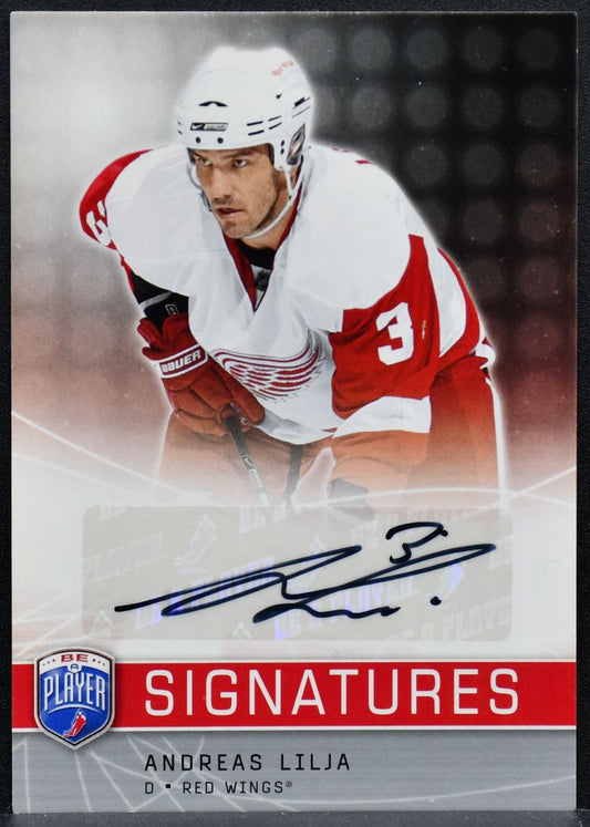 2008-09 Upper Deck Be a Player Signatures Andreas Lilja S-AL Auto 0619