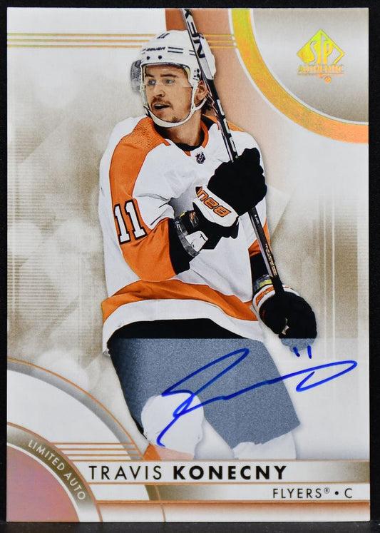 2023-24 SP Authentic Limited Auto Travis Konecny 92 Philadelphia Flyers Auto #1