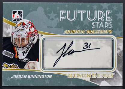 2010-11 In the Game Between the Pipes Future Stars Authentic Goaliegraph Binnington A-JBI Auto