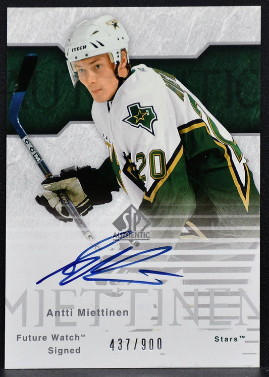 2003-04 SP Authentic Future Watch Auto Antti Miettinen 141 Stars RC Auto 437/900