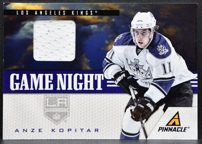 2011-12 Panini Pinnacle Game Night Materials Anze Kopitar 16 Kings Jersey 8704