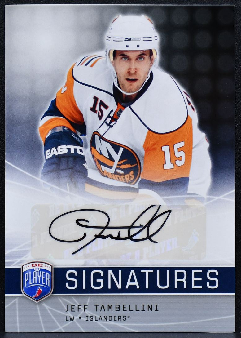 2008-09 UD Be a Player Signatures Jeff Tambellini S-TA Islanders Auto 2704