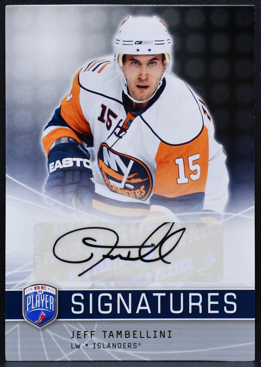 2008-09 UD Be a Player Signatures Jeff Tambellini S-TA Islanders Auto 2704