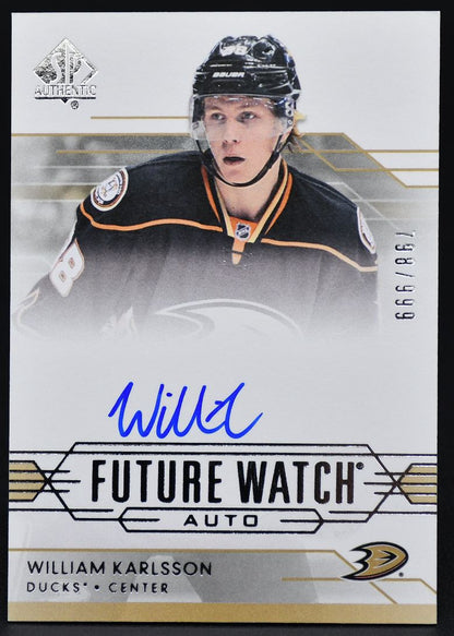 2014-15 SP Authentic Future Watch Auto William Karlsson 261 RC Auto 798/999