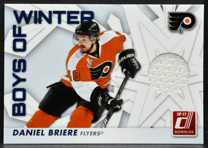 2010-11 Donruss Boys of Winter Daniel Briere 76 Philadelphia Flyers Jersey 9325