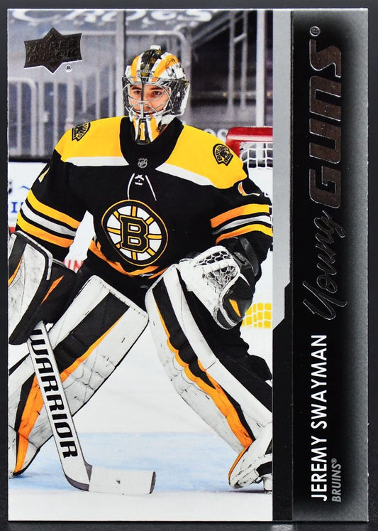 2021-22 UD Series 1 Jeremy Swayman 226 Boston Bruins RC