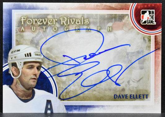 2012-13 In The Game Forever Rivals Autographs Dave Ellett Maple Leafs Auto 6883