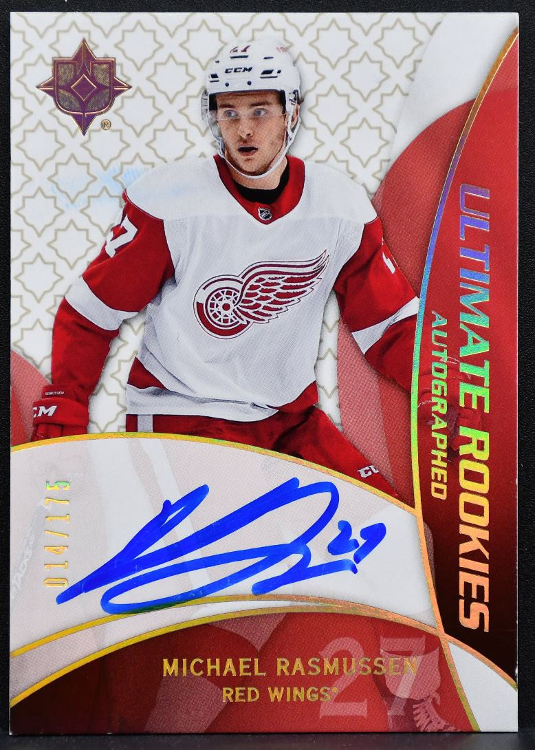 2018-19 UD Ultimate Collection Rookies Auto Rasmussen RC Auto 014/175 8308