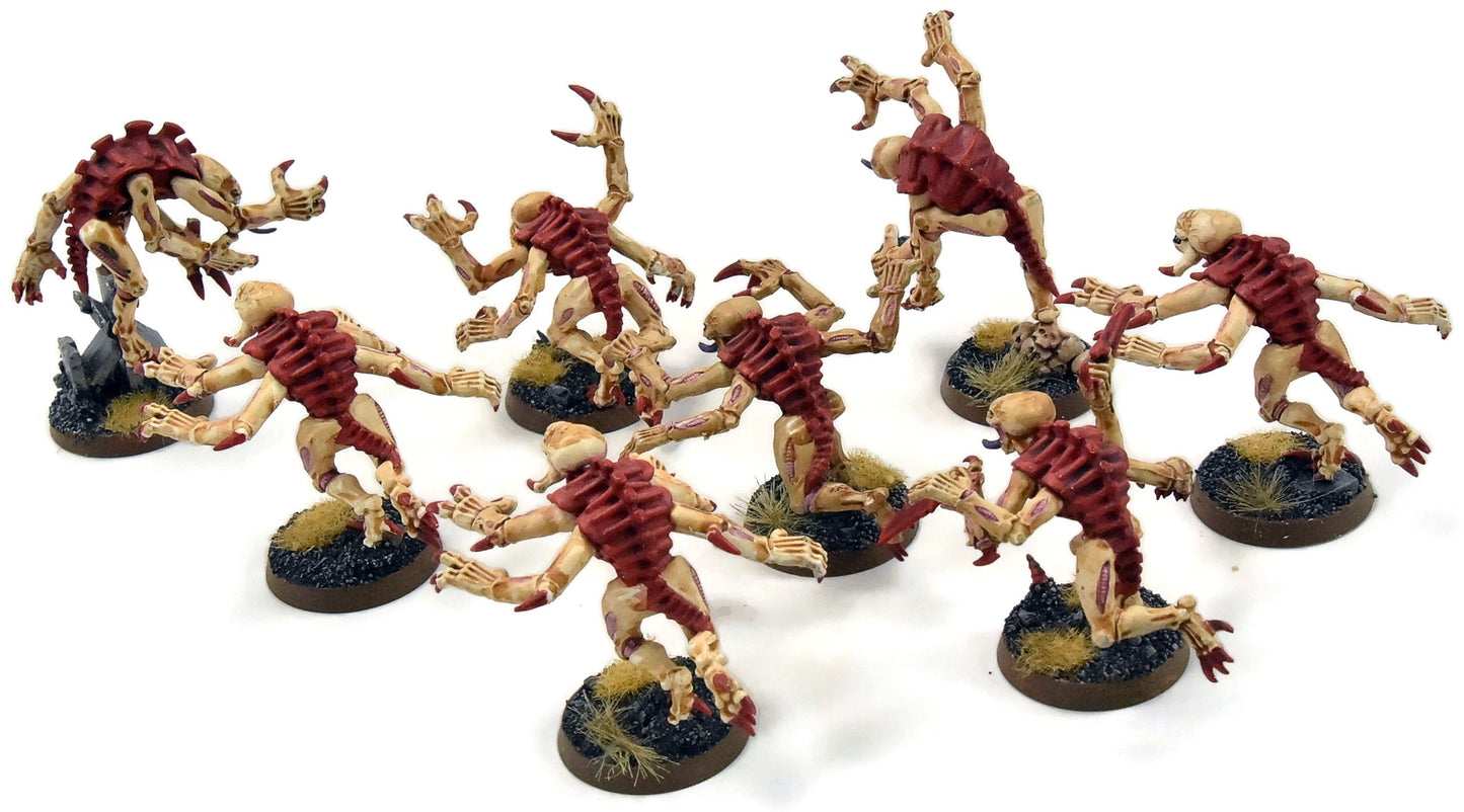 TYRANIDS 8 Genestealers #5 Warhammer 40K WELL PAINTED Brood