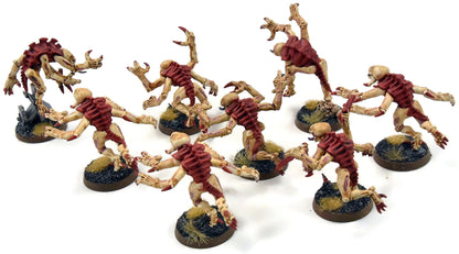 TYRANIDS 8 Genestealers #5 Warhammer 40K WELL PAINTED Brood