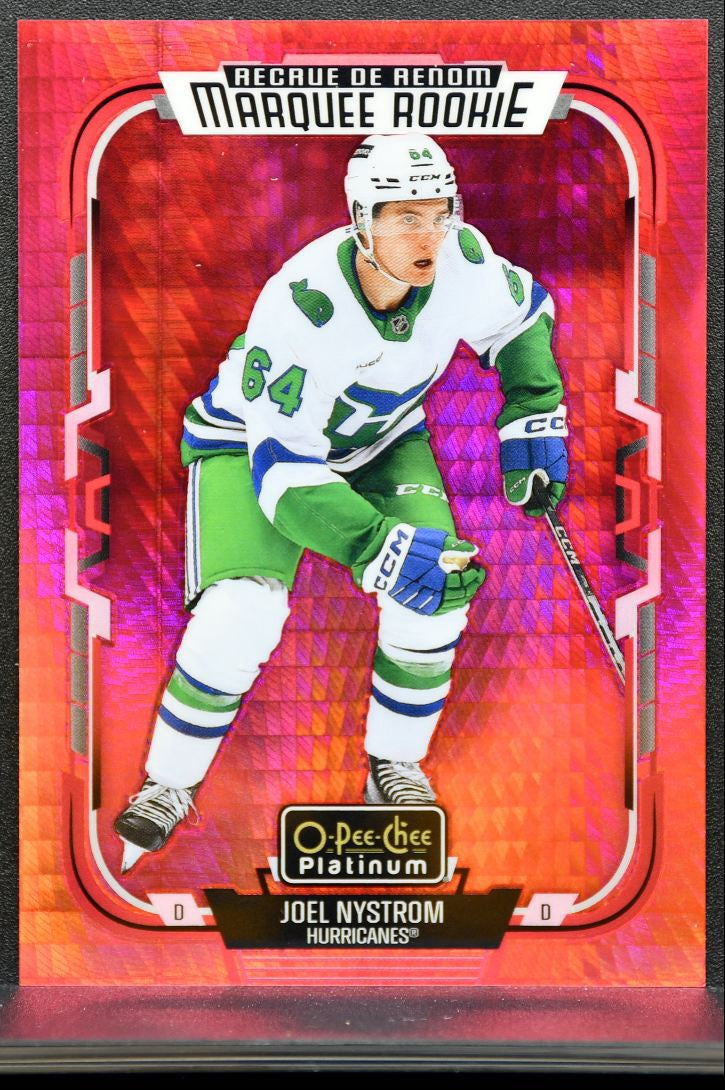 2025-26 O Pee Chee Platinum Marquee Rookie Red Prism Nystrom RC 197/199 7894