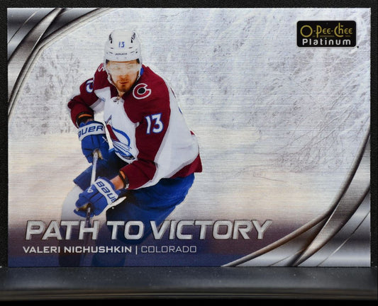 2025-26 O-Pee-Chee Platinum Path to Victory Valeri Nichushkin Avalanche 2294