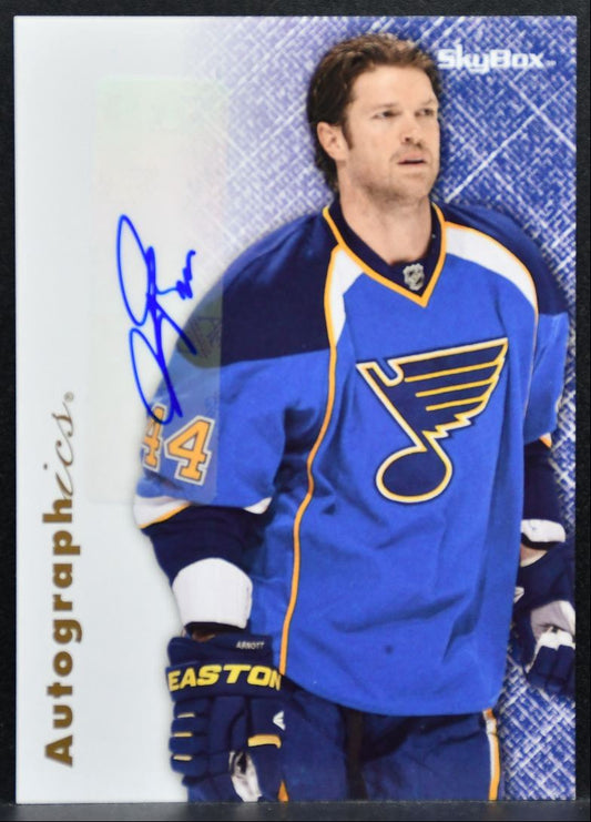 2012-13 Fleer Retro 1996-97 Skybox Autographics Jason Arnott Blues Auto 0819
