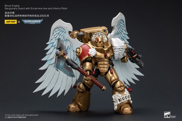 Sanguinary Guard with Encarmine Axe and Inferno Pistol Blood Angels Joy Toy