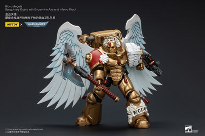 Sanguinary Guard with Encarmine Axe and Inferno Pistol Blood Angels Joy Toy