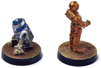 STAR WARS LEGION C-3PO & R2D2 #1 PRO PAINTED rebels