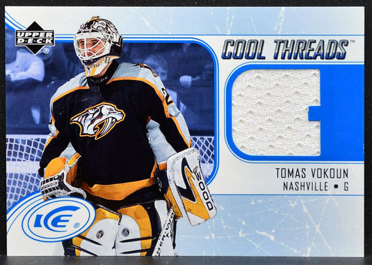 2005-06 Upper Deck Ice Cool Threads Tomas Vokoun CT-VO Predators Jersey 8856