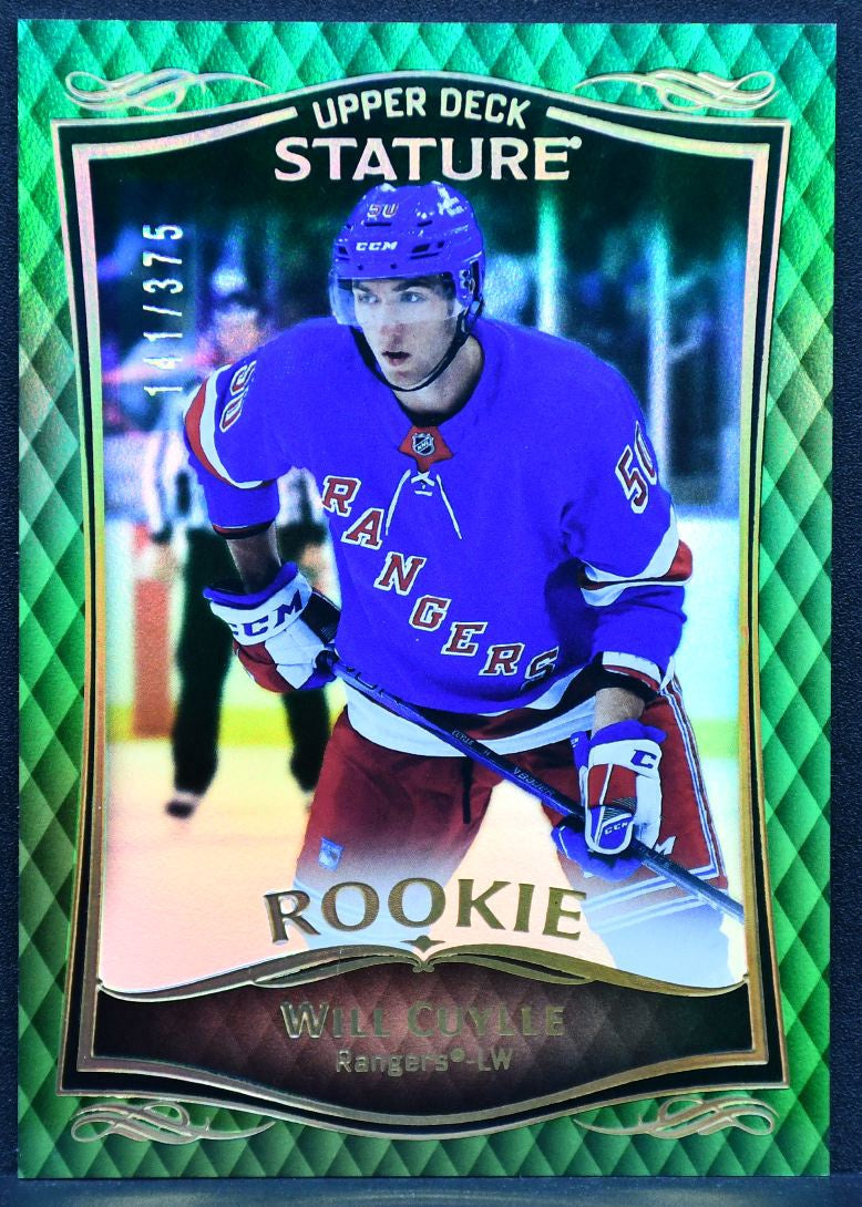 2023-24 UD Stature Rookie Green Will Cuylle 47 New York Rangers RC 141/375 1114
