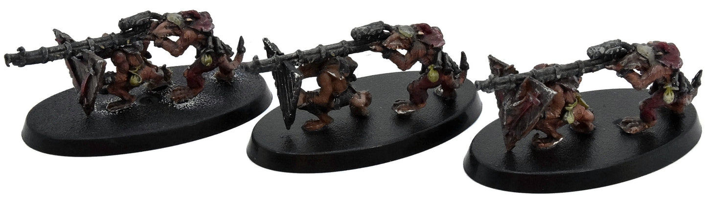 SKAVEN 3 Warlock Jezzails #3 METAL Warhammer Fantasy