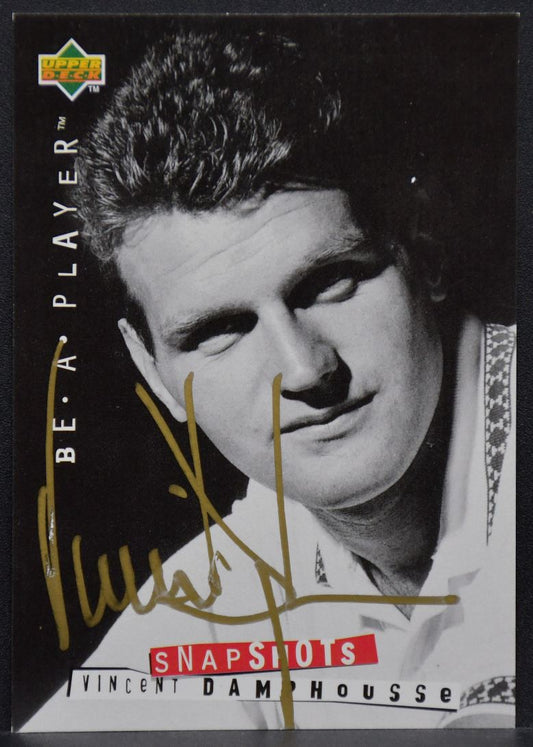 1994-95 UD Be a Player Snapshots Vincent Damphousse 120 Montreal Canadiens Auto