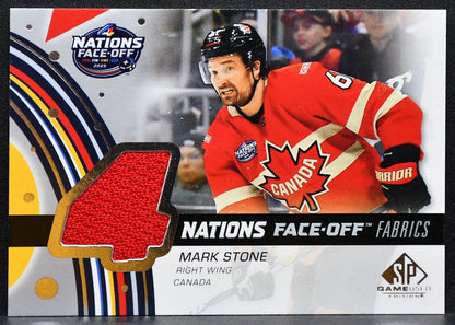 2025-26 SP Game Used 4 Nations Face Off Fabrics Mark Stone Canada Jersey 6064