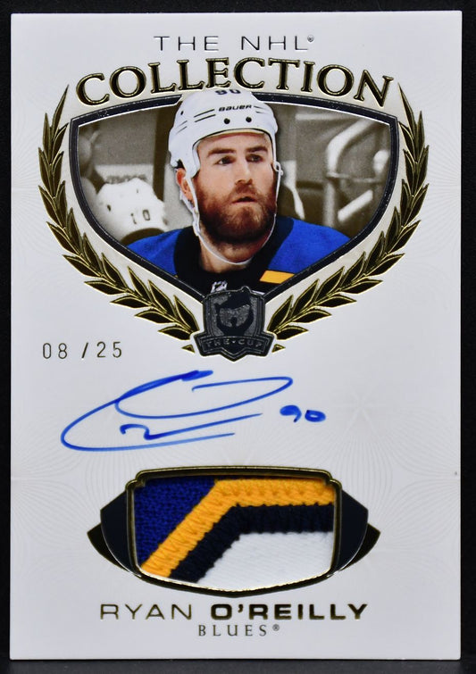 2020-21 UD The Cup NHL Collection Auto Patch Ryan O'Reilly NHL-OR /25 Patch