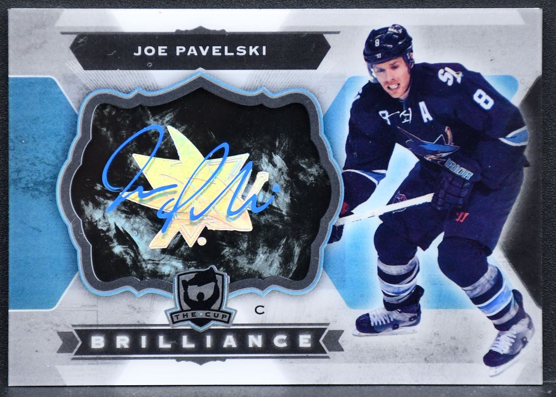 2014-15 UD The Cup Brilliance Joe Pavelski B-JP San Jose Sharks Auto