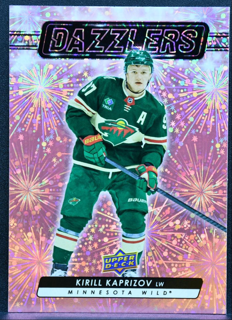 2023-24 Upper Deck Extended Series Dazzlers Pink Kirill Kaprizov Wild 0504