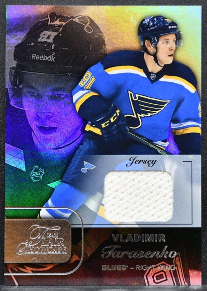 2015-16 Fleer Showcase Flair Jersey Vladimir Tarasenko 10 Blues Jersey 4725