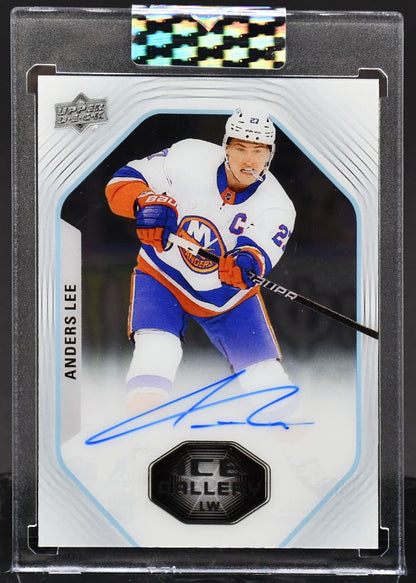 2024-25 UD Clear Cut Anders Lee IGA-AL New York Islanders Auto