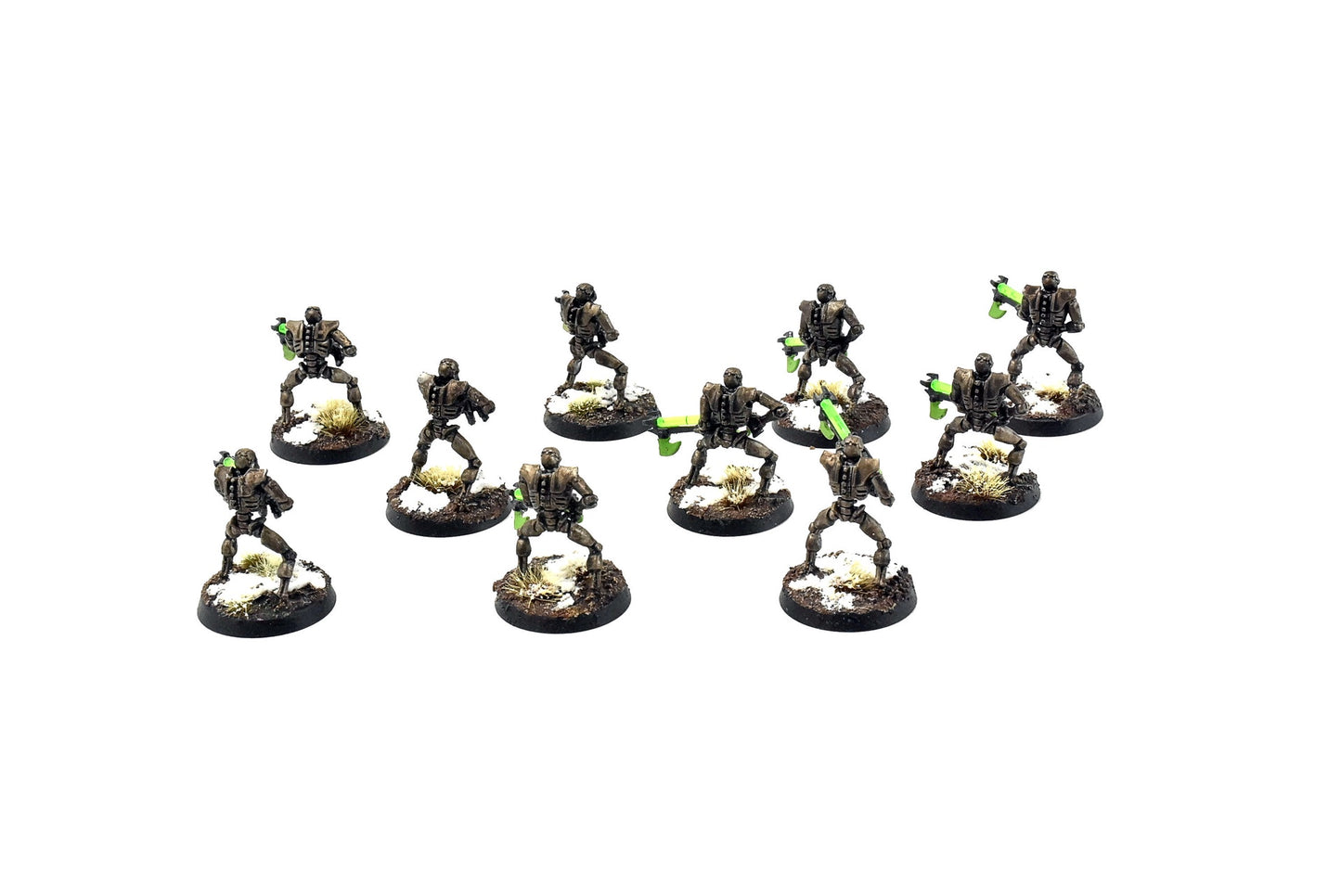 NECRONS 10 NECRON Warriors #6 WELL PAINTED Warhammer 40k