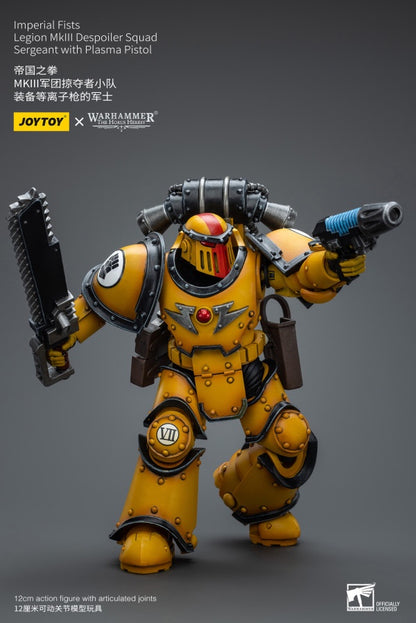 Legion MkIII Despoiler Squad Sergeant with Plasma Pistol Imperial Fists Joy Toy