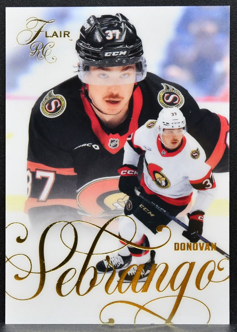 2025-26 Flair Donovan Sebrango 159 Ottawa Senators RC 6128