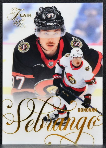 2025-26 Flair Donovan Sebrango 159 Ottawa Senators RC 6128