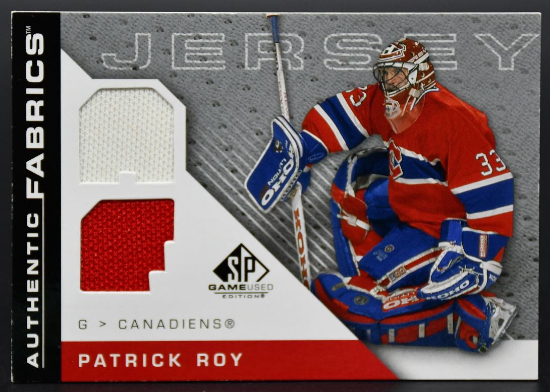 Maillot Patrick Roy AF-PR UD Artifacts Authentic Fabrics 2007-08
