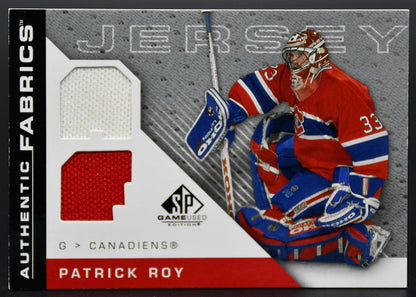 Maillot Patrick Roy AF-PR UD Artifacts Authentic Fabrics 2007-08