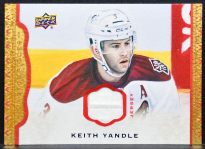 2014-15 UD Masterpieces Memorabilia Framed Red Yandle 80/85 Jersey 9038