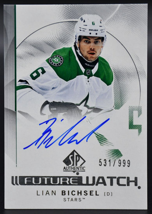 2024-25 SP Authentic Lian Bichsel LB Dallas Stars RC Auto 531/999