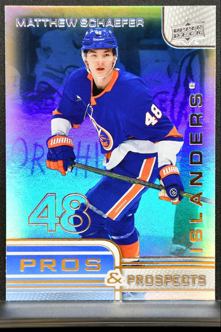 2025-26 UD Extended Series Pros and Prospects Matthew Schaefer Islanders RC 1877
