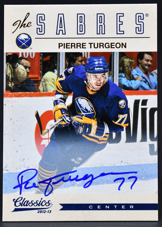 2012-13 Panini Classics Signatures Pierre Turgeon 141 Auto