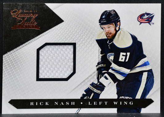 2010-11 Panini Luxury Suite Jersey Rick Nash 21 Blue Jackets 042/599 Jersey 3407