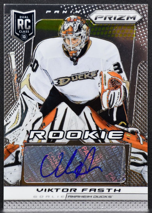 2013-14 Panini Prizm Rookie Autographs Viktor Fasth A-VF RC Auto 3672