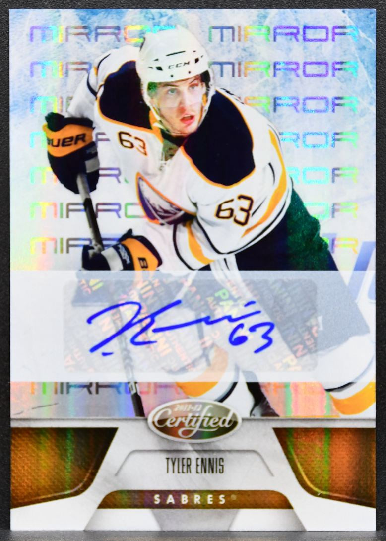 2011-12 Panini Certified Mirror Gold Signatures Ennis 114 Sabres Auto 01/25 1253