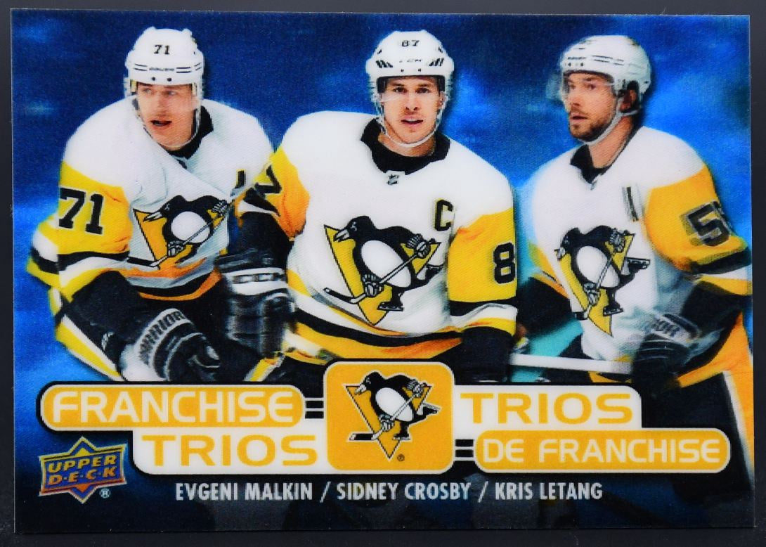 2020-21 UD Tim Hortons Malkin/Crosby/Kris Letang T-20 Pittsburgh Penguins