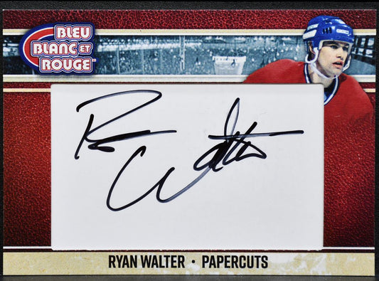 2018-19 PC Bleu Blanc Rouge Papercuts Walter Canadiens Auto 2094
