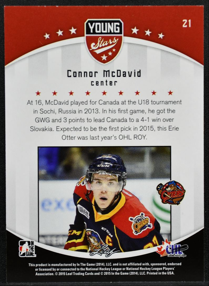 2015-16 ITG Young Stars Connor McDavid 21 7567