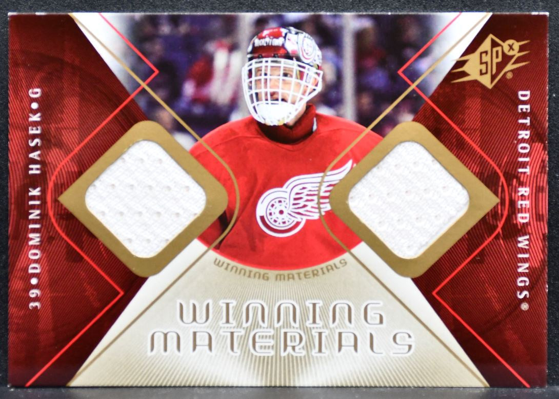 2007-08 SPx Winning Materials Dominik Hasek WM-HA Detroit Red Wings Jersey 5702