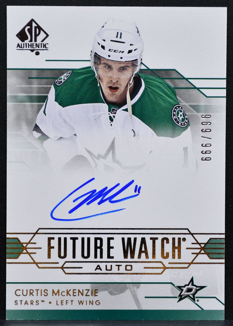 2014-15 SP Authentic Future Watch Auto Curtis McKenzie RC Auto 969/999 8223