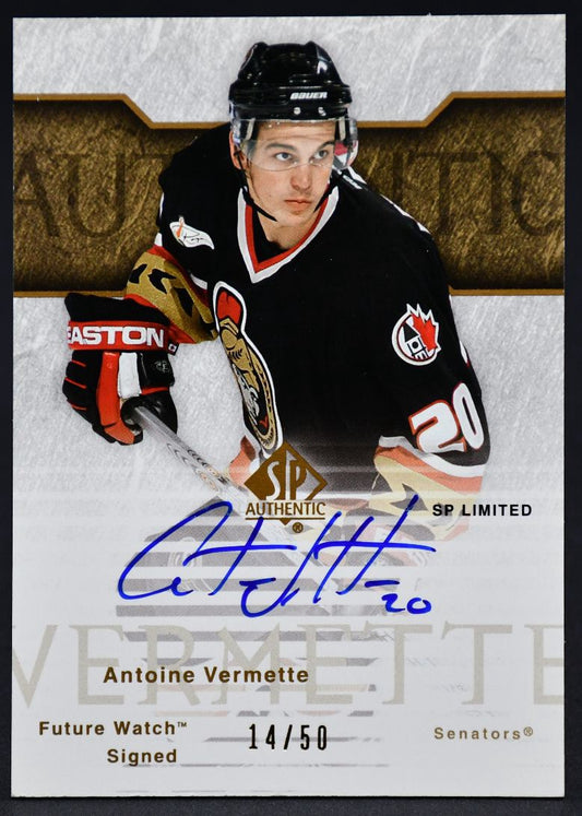 2004-05 SP Authentic Future Watch Signed Limited Vermette 140 RC Auto 14/50