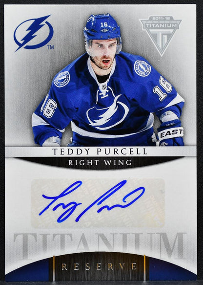 2011-12 Panini Titanium Reserve Autographs Teddy Purcell 46 Lightning Auto 8278